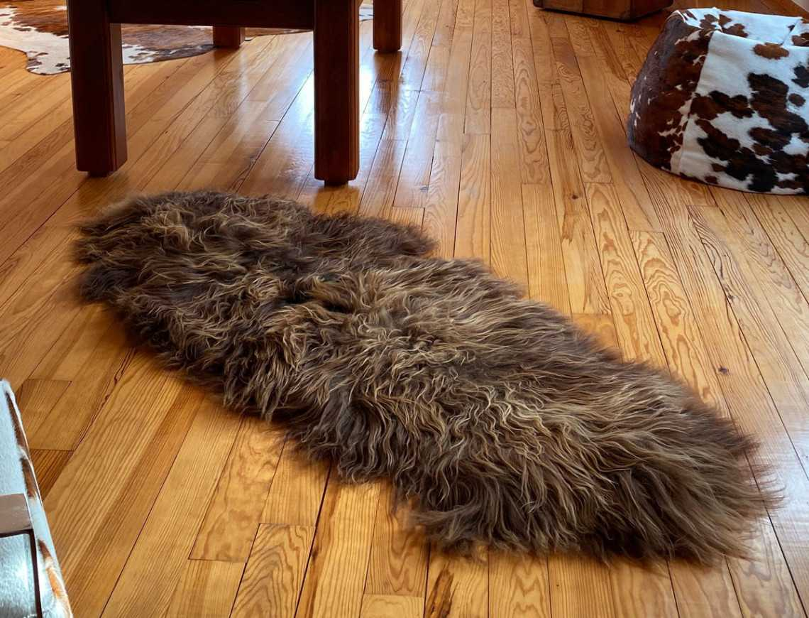 Natural Brown Icelandic Sheepskin Rug