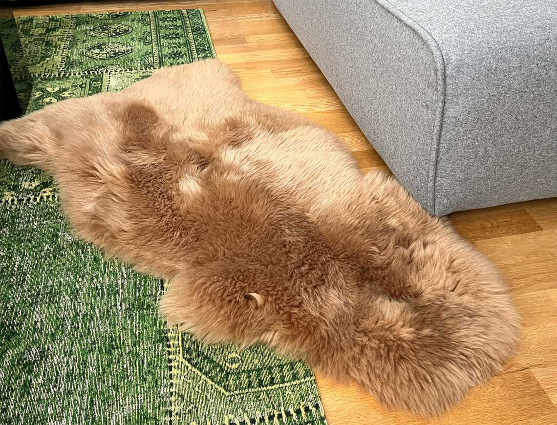 Caramel sheepskin