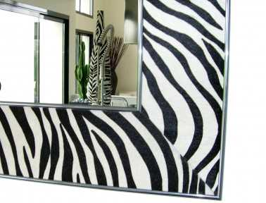 Cowhide mirror