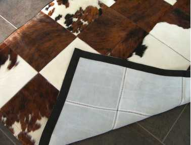 Tapis Patchwork en Peau de vache normande