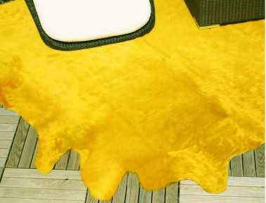 Yellow cowhide