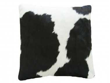 Black and White Cowhide Cushion DOUBLE SIDED