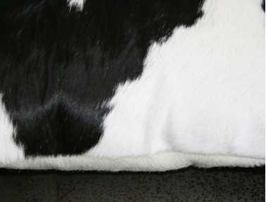 Black & White Cowhide Cushion DOUBLE SIDED