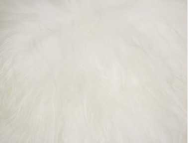 White Icelandic sheepskin cushion SINGLE SIDED