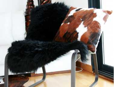 Dyed sheepskin