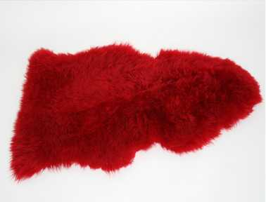 Dyed sheepskin