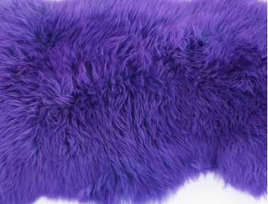 Dyed sheepskin