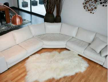 White Icelandic Sheepskin Rug