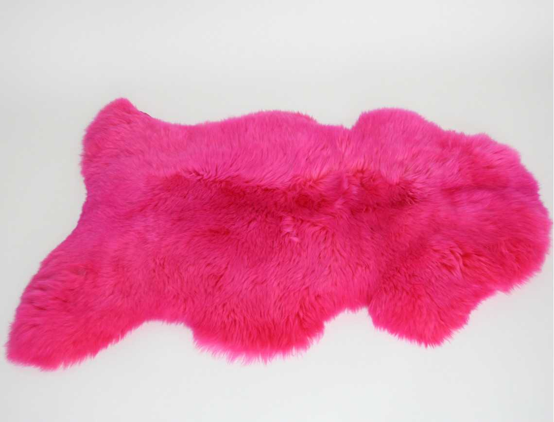 Dyed sheepskin