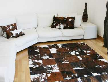 Normandy Cowhide Patchwork Rug