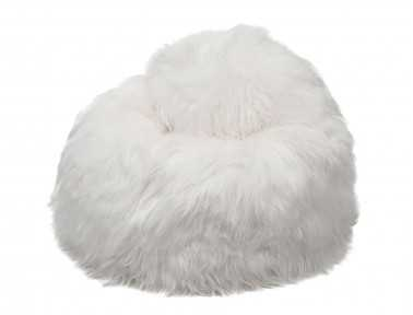 White Icelandic sheepskin beanbag