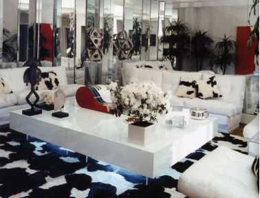 Black and White Cowhide Patchwork Rug