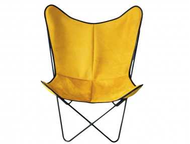 Fauteuil Bonet "BKF" en peau de vache