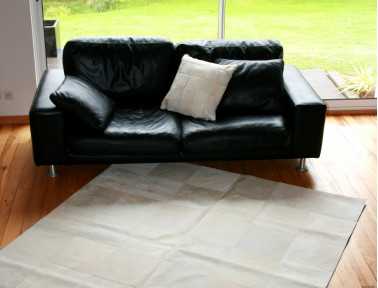 Tapis Patchwork blanc ivoire