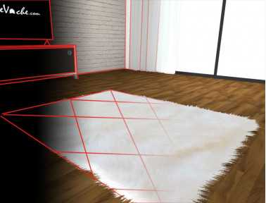 Custom made sheepskin rug (with 3D visualization)