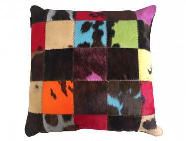 Elmer cowhide patchwork Cushion 