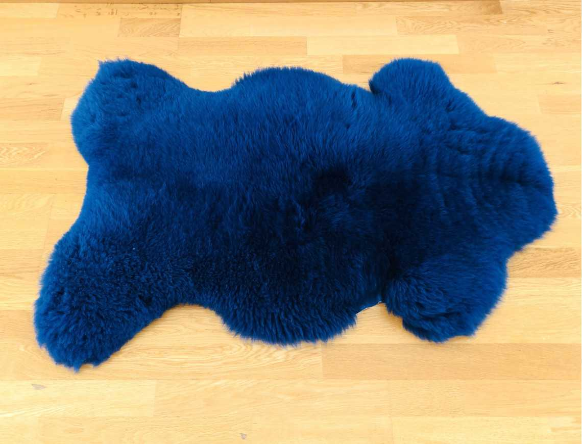 Midnight blue sheepskin