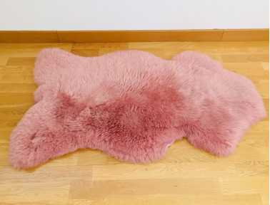 Powder pink sheepskin